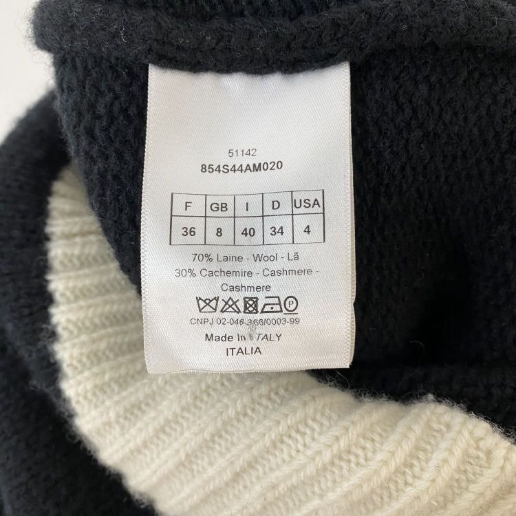 Dior Dior J'Adior Wool Cashmere Sweater Size 36 Size XS / US 0-2 / IT 36-38 - 4 Thumbnail
