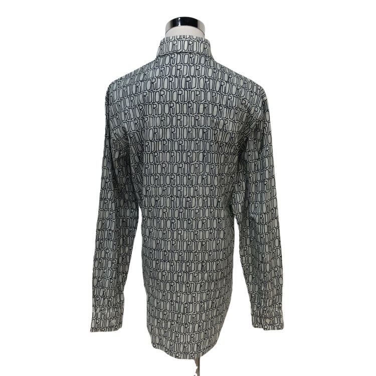 Dior Dior All-Over Logo Shirt US M Size US M / EU 48-50 / 2 - 2 Thumbnail