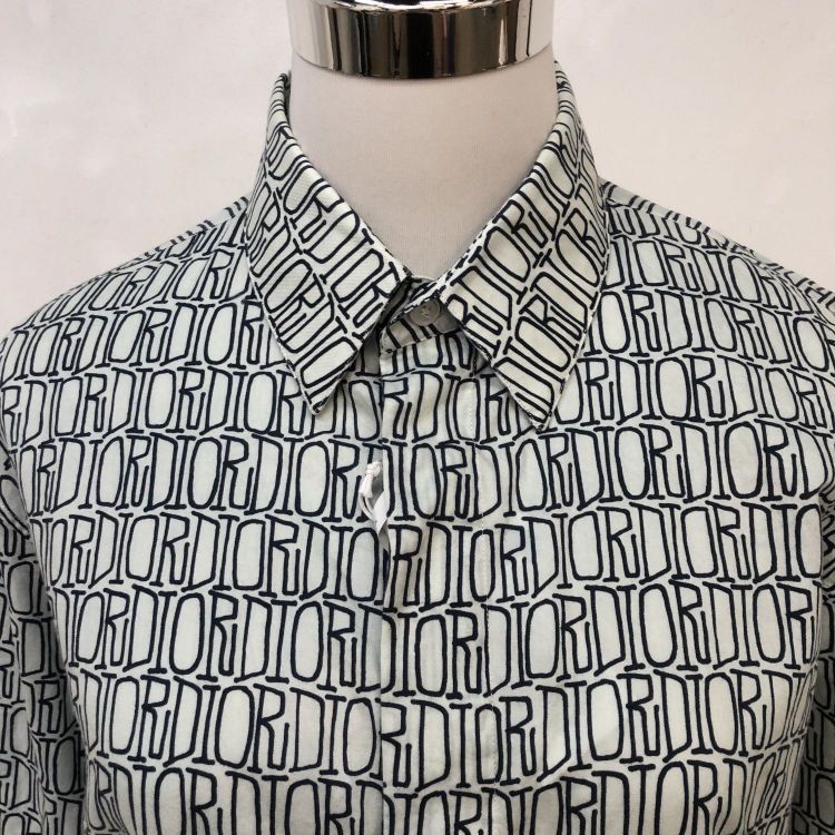 Dior Dior All-Over Logo Shirt US M Size US M / EU 48-50 / 2 - 5 Thumbnail