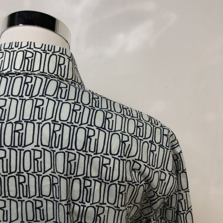 Dior Dior All-Over Logo Shirt US M Size US M / EU 48-50 / 2 - 7 Thumbnail