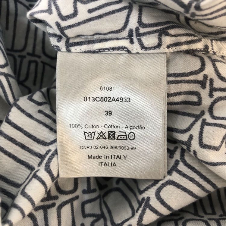 Dior Dior All-Over Logo Shirt US M Size US M / EU 48-50 / 2 - 4 Thumbnail