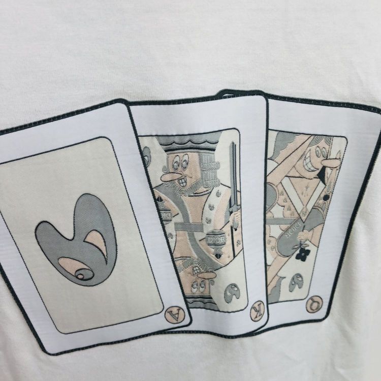 Dior Dior Playing Card Embroidered T-Shirt Size XS Size XS / US 0-2 / IT 36-38 - 6 Thumbnail