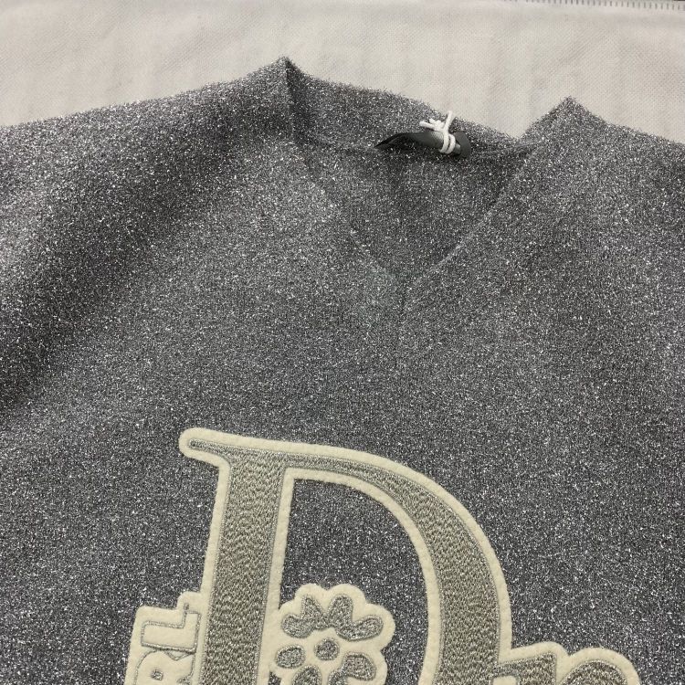 Dior Dior x ERL Metallic Knit Sweater Size L Size US L / EU 52-54 / 3 - 5 Thumbnail