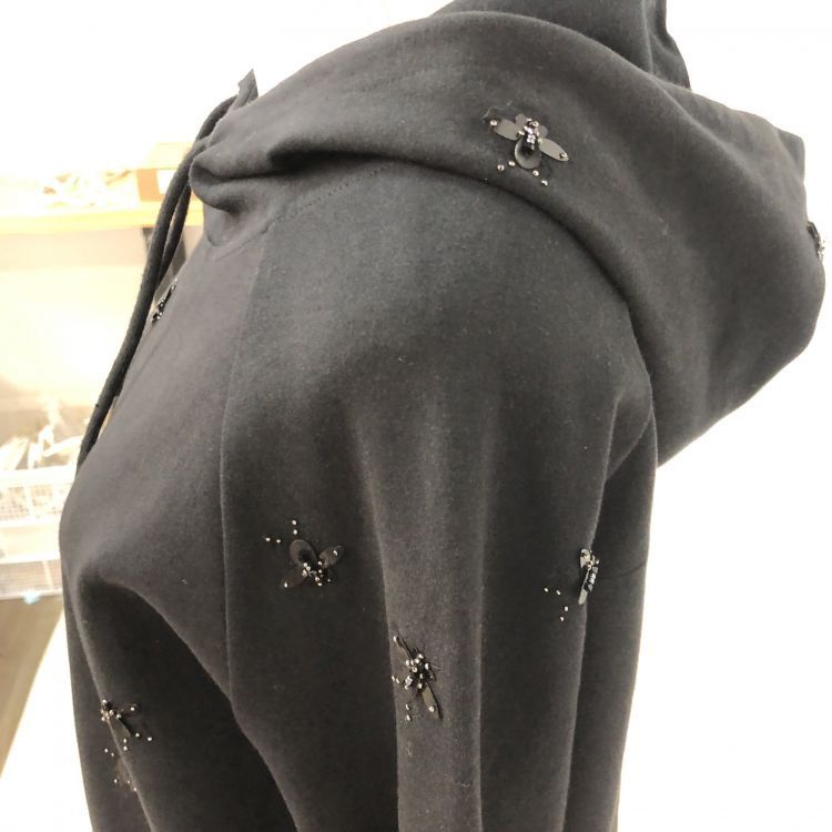 Dior Dior Bee Embellished Hoodie Size XL Size US XL / EU 56 / 4 - 7 Thumbnail
