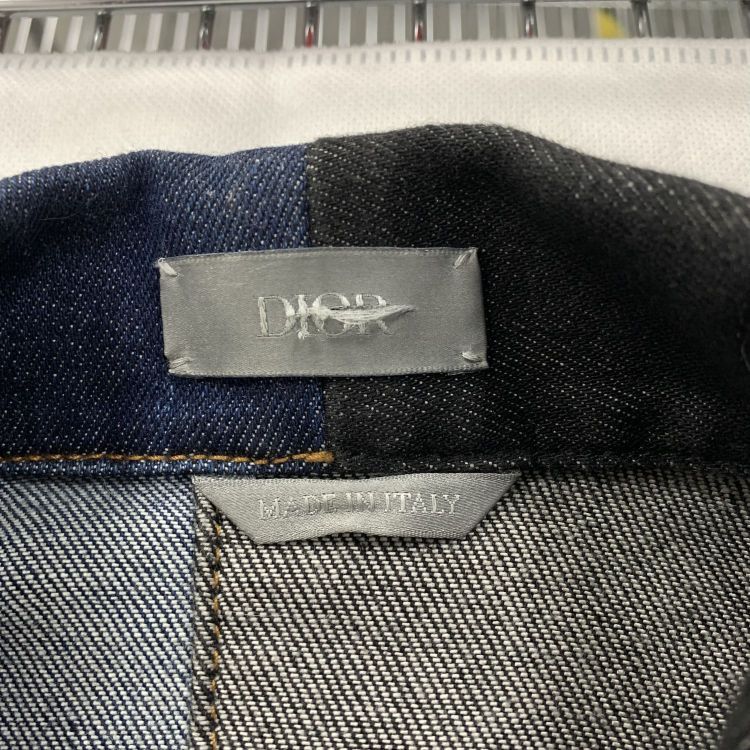 Dior Dior Two-Tone Denim Jacket Size S Size US S / EU 44-46 / 1 - 6 Thumbnail
