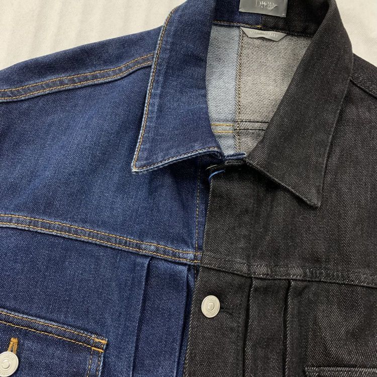 Dior Dior Two-Tone Denim Jacket Size S Size US S / EU 44-46 / 1 - 7 Thumbnail