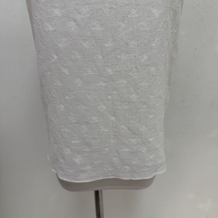 Celine Celine White Patterned Blouse Size 34 Size XS / US 0-2 / IT 36-38 - 9 Thumbnail