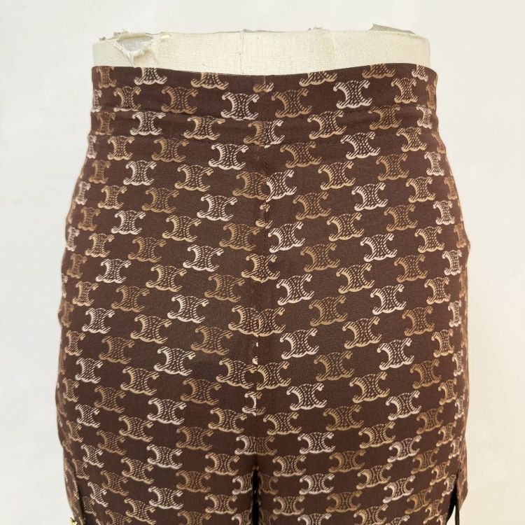 Celine Celine Triomphe Pattern Pants Size 34 Size 25" / US 0 / IT 36 - 9 Thumbnail