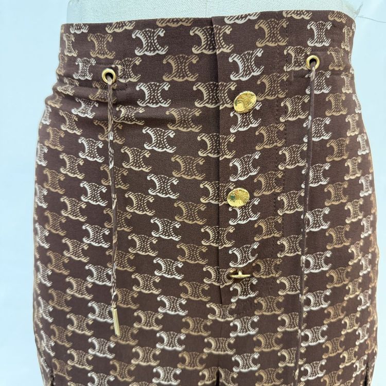 Celine Celine Triomphe Pattern Pants Size 34 Size 25" / US 0 / IT 36 - 6 Thumbnail