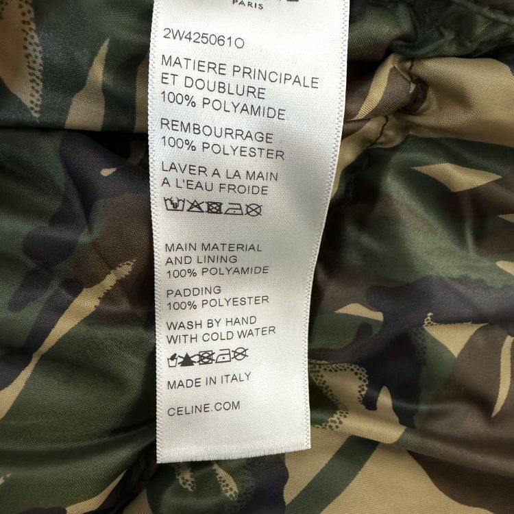 Celine Celine Camouflage Puffer Vest Size S Size US S / EU 44-46 / 1 - 5 Thumbnail