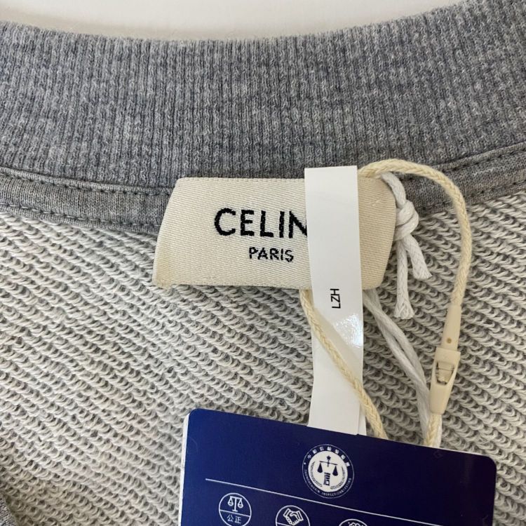 Celine Céline Lace-Up Logo Sweatshirt Size XS Size XS / US 0-2 / IT 36-38 - 3 Thumbnail