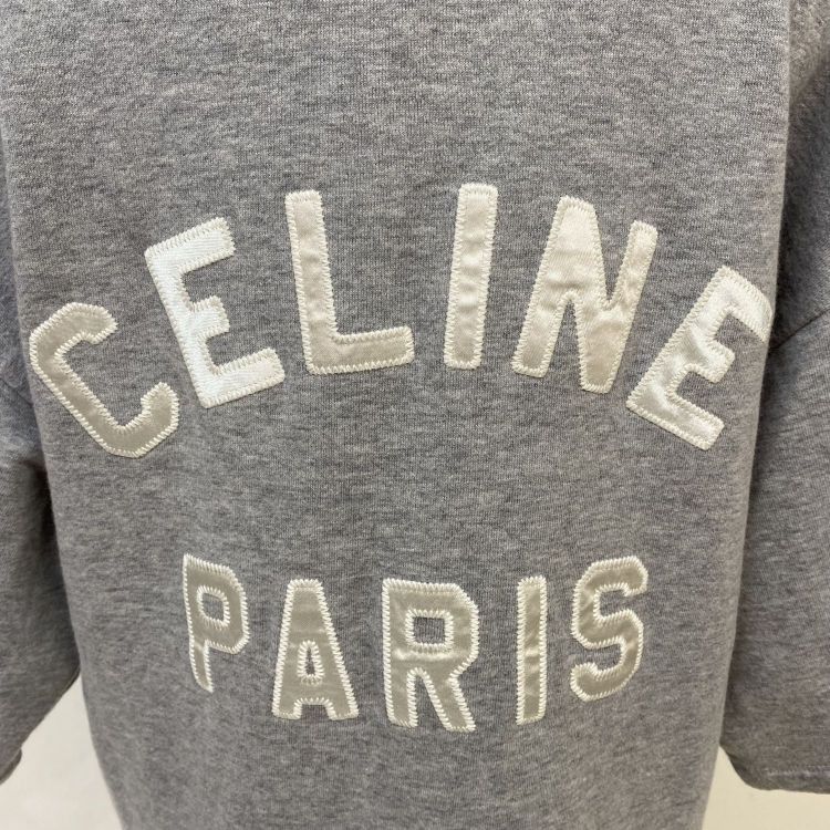 Celine Céline Lace-Up Logo Sweatshirt Size XS Size XS / US 0-2 / IT 36-38 - 6 Thumbnail