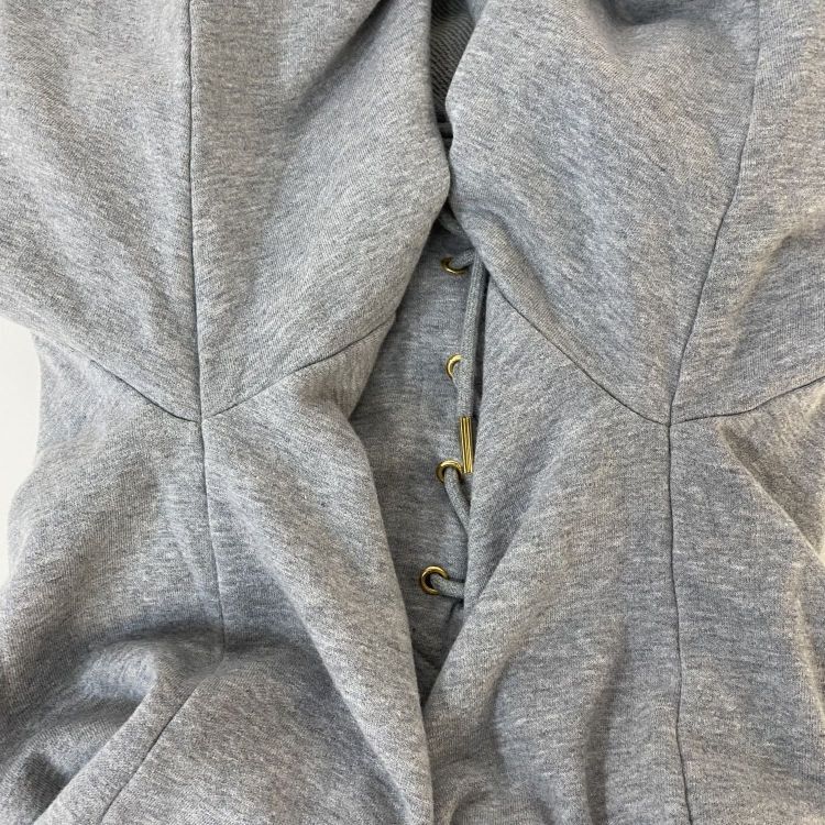 Celine Céline Lace-Up Logo Sweatshirt Size XS Size XS / US 0-2 / IT 36-38 - 11 Thumbnail