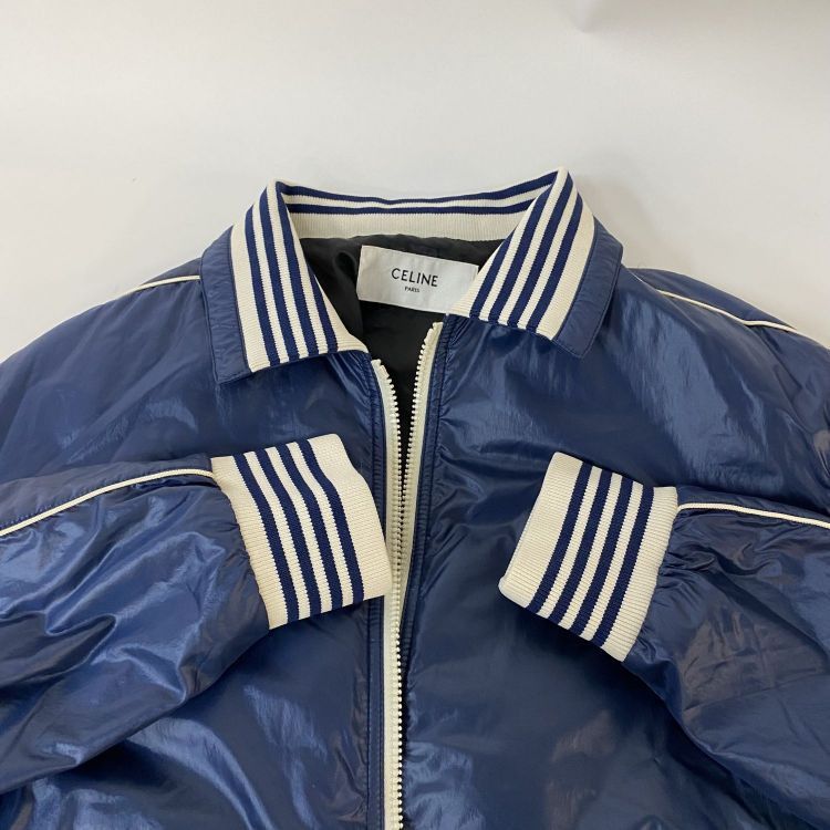 Celine Celine Striped Collar Bomber Size 50 Size US M / EU 48-50 / 2 - 13 Thumbnail