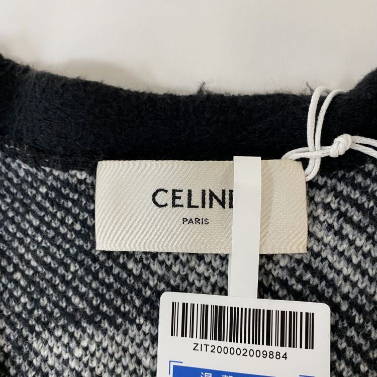 Celine Celine Dog Pattern Wool Blend Cardigan Size M Size M / US 6-8 / IT 42-44 - 3 Thumbnail