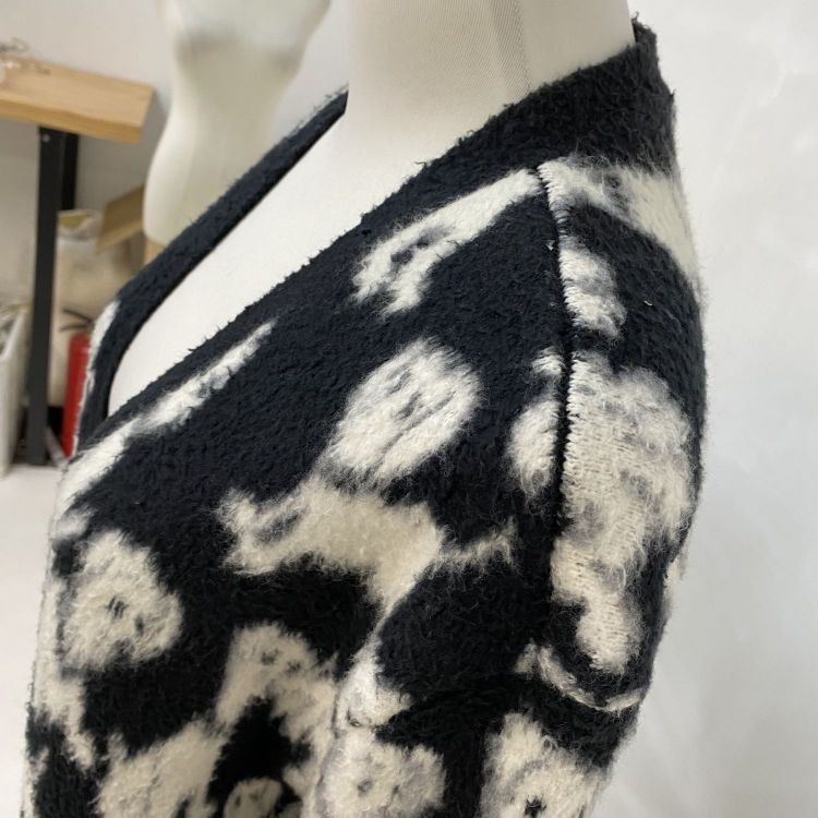 Celine Celine Dog Pattern Wool Blend Cardigan Size M Size M / US 6-8 / IT 42-44 - 8 Thumbnail