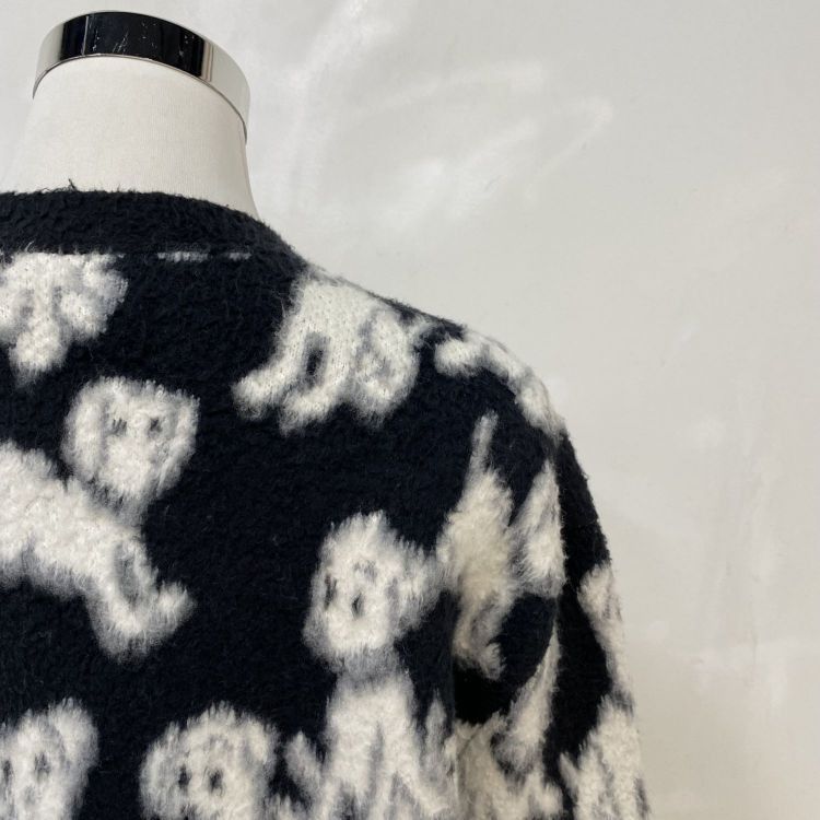 Celine Celine Dog Pattern Wool Blend Cardigan Size M Size M / US 6-8 / IT 42-44 - 9 Thumbnail