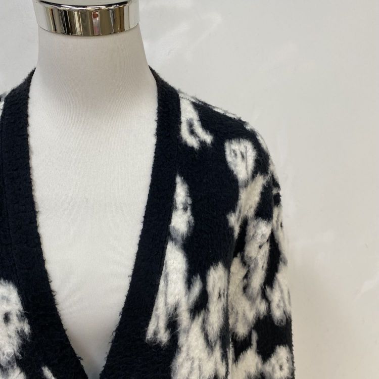 Celine Celine Dog Pattern Wool Blend Cardigan Size M Size M / US 6-8 / IT 42-44 - 7 Thumbnail
