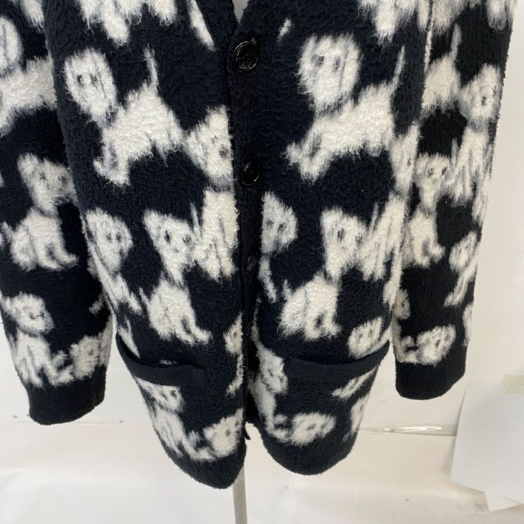 Celine Celine Dog Pattern Wool Blend Cardigan Size M Size M / US 6-8 / IT 42-44 - 6 Thumbnail