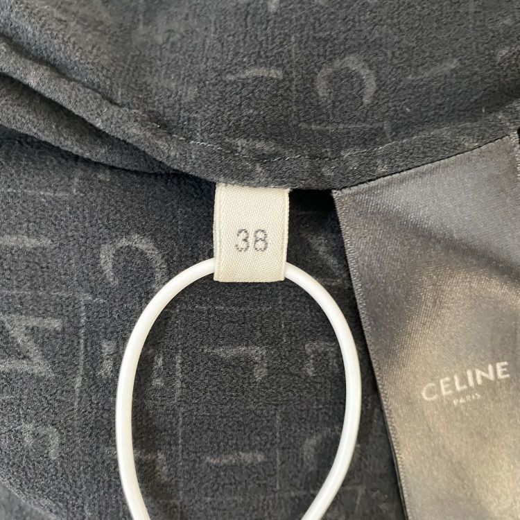 Celine Celine Logo Print Dress Size 38 Size S / US 4 / IT 40 - 4 Thumbnail