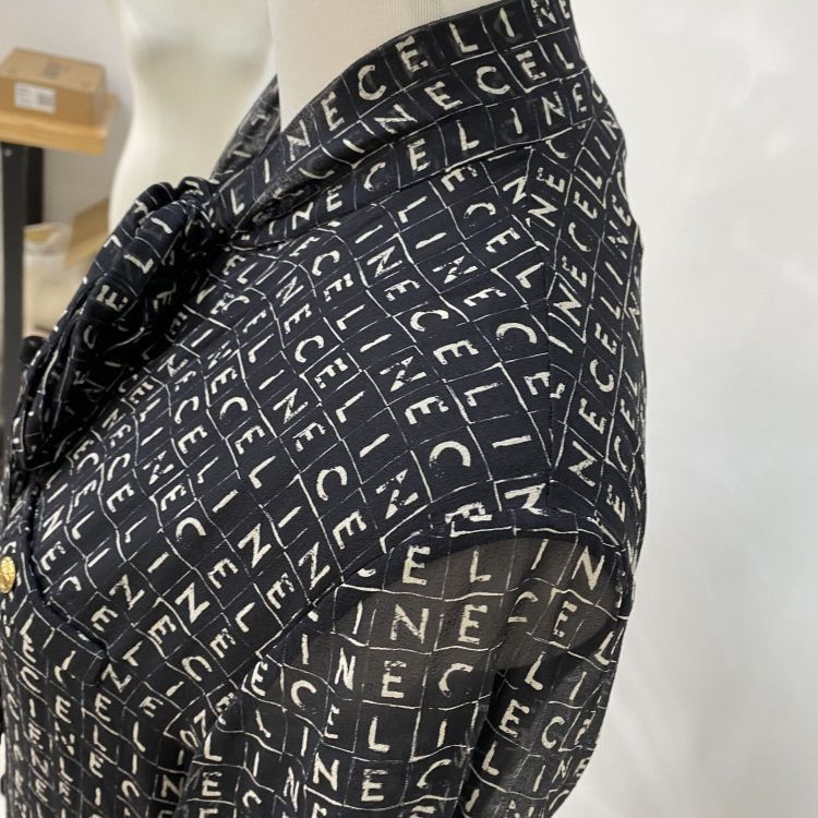Celine Celine Logo Print Dress Size 38 Size S / US 4 / IT 40 - 7 Thumbnail