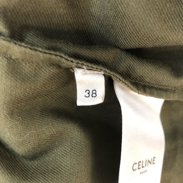 Celine Celine Gold Button Military Shirt Size 38 Size S / US 4 / IT 40 - 4 Thumbnail