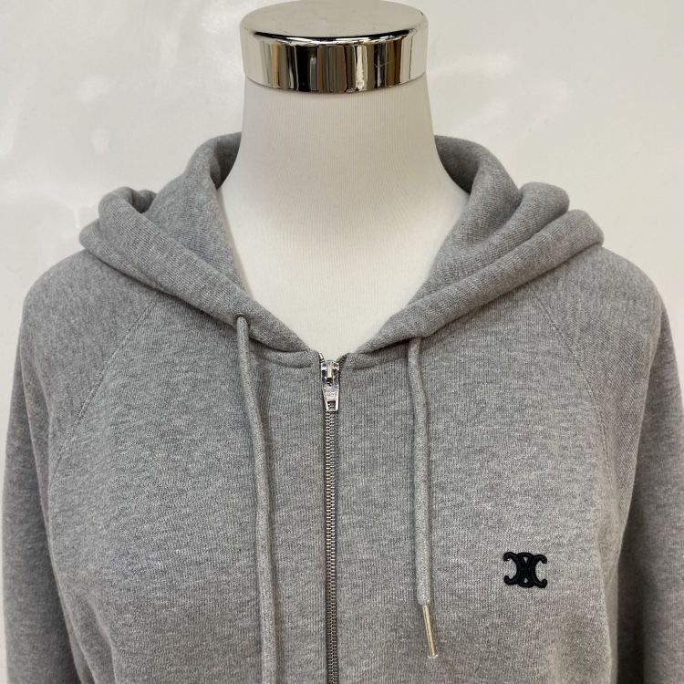 Celine Celine Logo Zip-Up Hoodie Size M Size US M / EU 48-50 / 2 - 6 Thumbnail