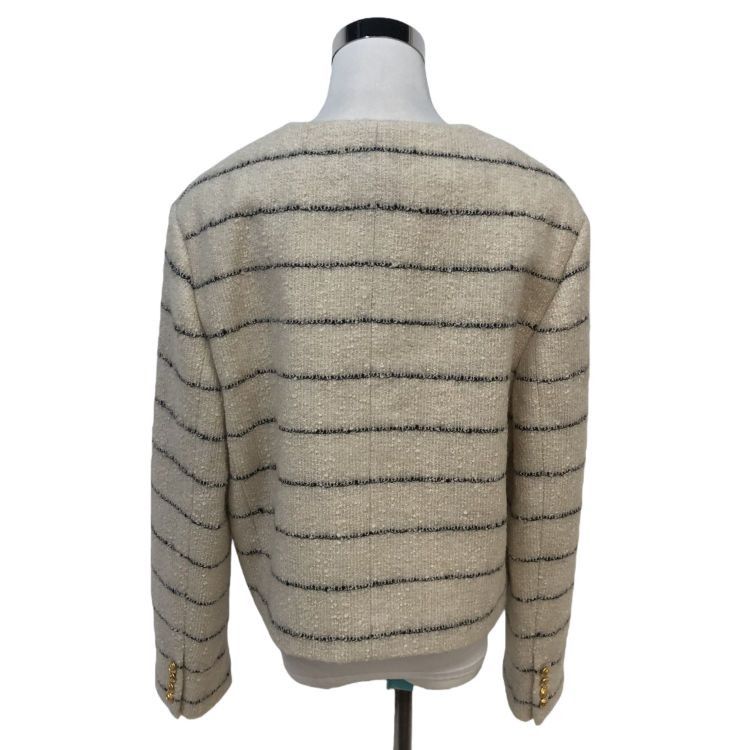 Celine Celine Striped Tweed Jacket Size 42 Size M / US 6-8 / IT 42-44 - 2 Thumbnail