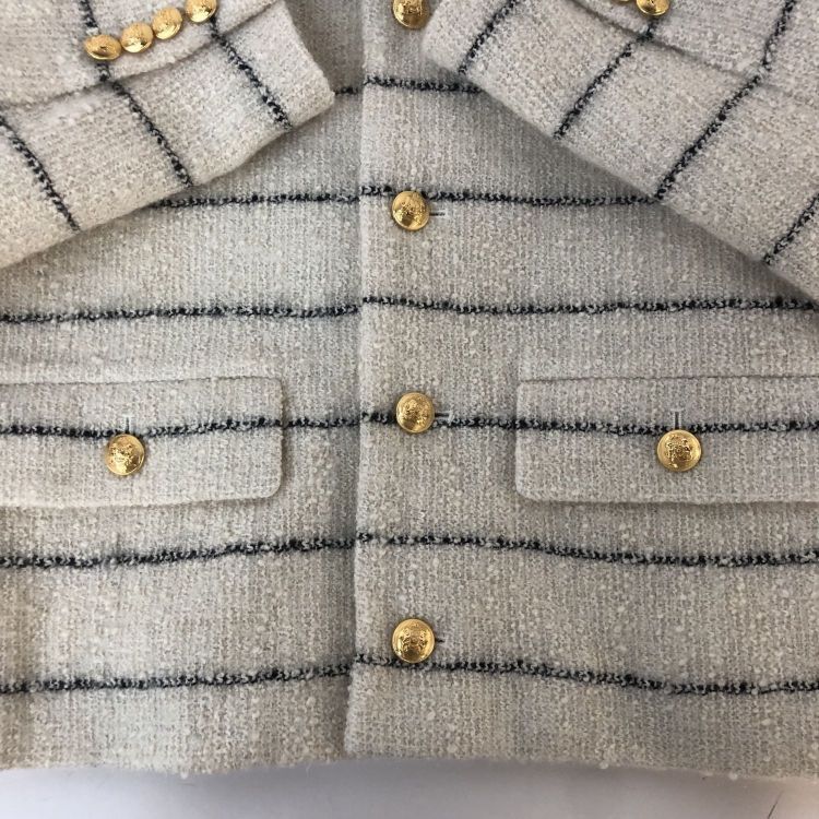 Celine Celine Striped Tweed Jacket Size 42 Size M / US 6-8 / IT 42-44 - 10 Thumbnail