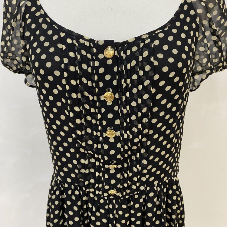 Celine Celine Polka Dot Silk Dress Size 38 Size S / US 4 / IT 40 - 6 Thumbnail