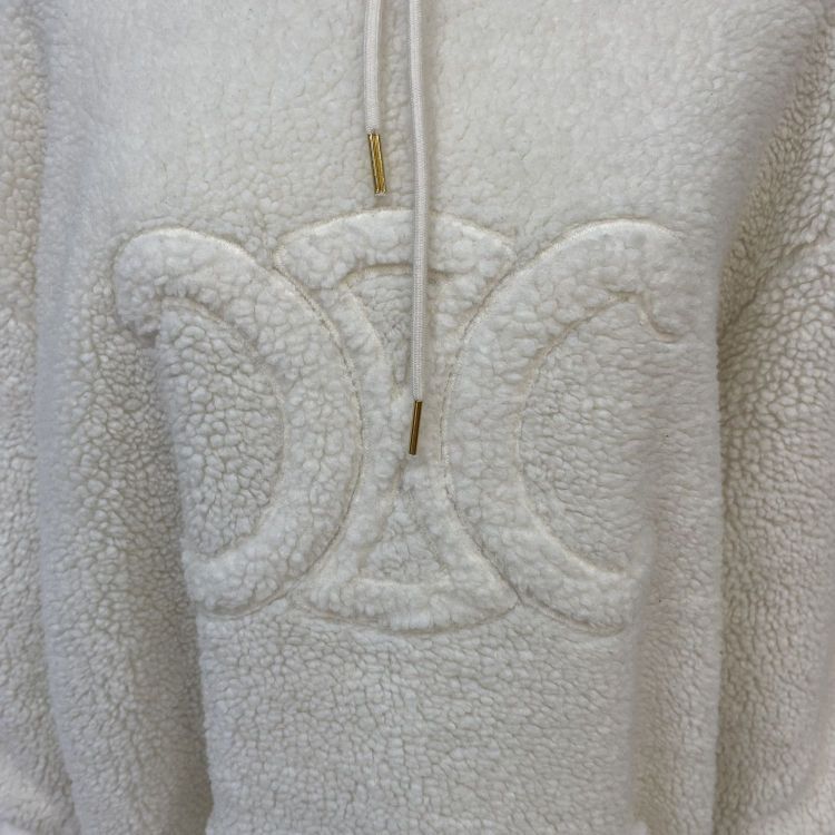 Celine Celine Triomphe Fleece Hoodie Size S Size S / US 4 / IT 40 - 6 Thumbnail