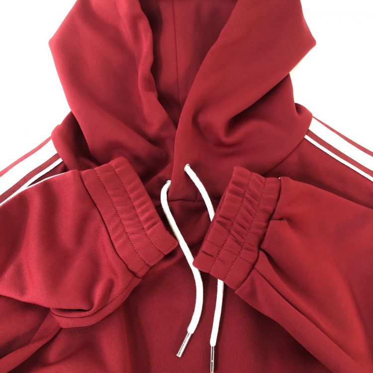 Celine Celine Logo Band Striped Hoodie Red Size S / US 4 / IT 40 - 11 Thumbnail