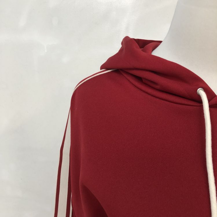 Celine Celine Logo Band Striped Hoodie Red Size S / US 4 / IT 40 - 8 Thumbnail