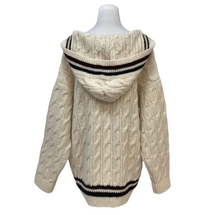 Celine Celine Cable Knit Hoodie Size M Size M / US 6-8 / IT 42-44 - 2 Thumbnail