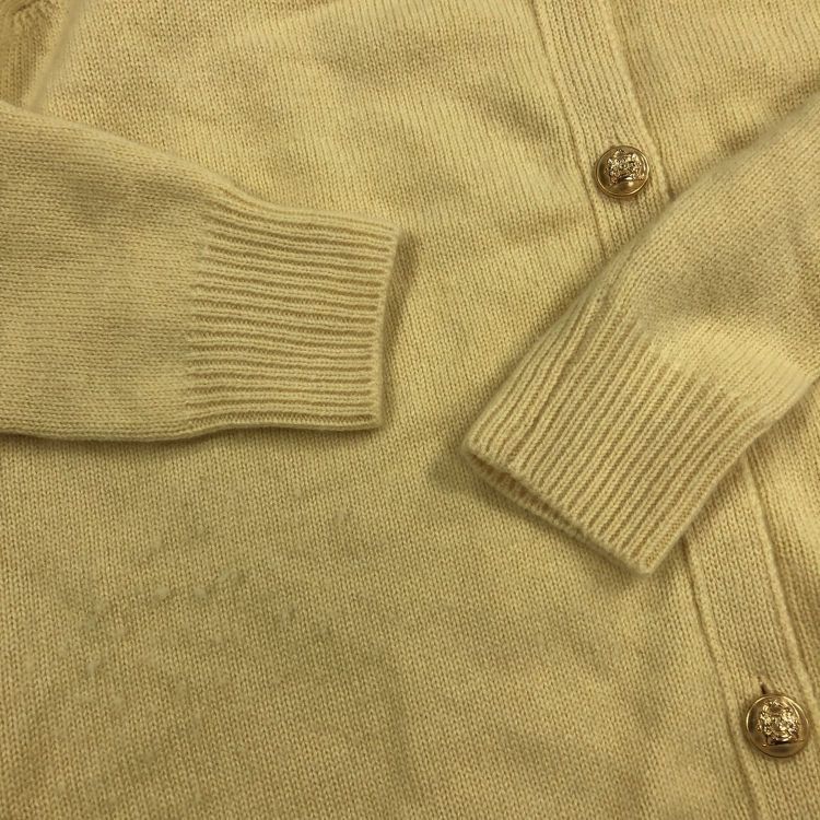 Celine Celine Yellow Cashmere Cardigan Size XS Size XS / US 0-2 / IT 36-38 - 7 Thumbnail