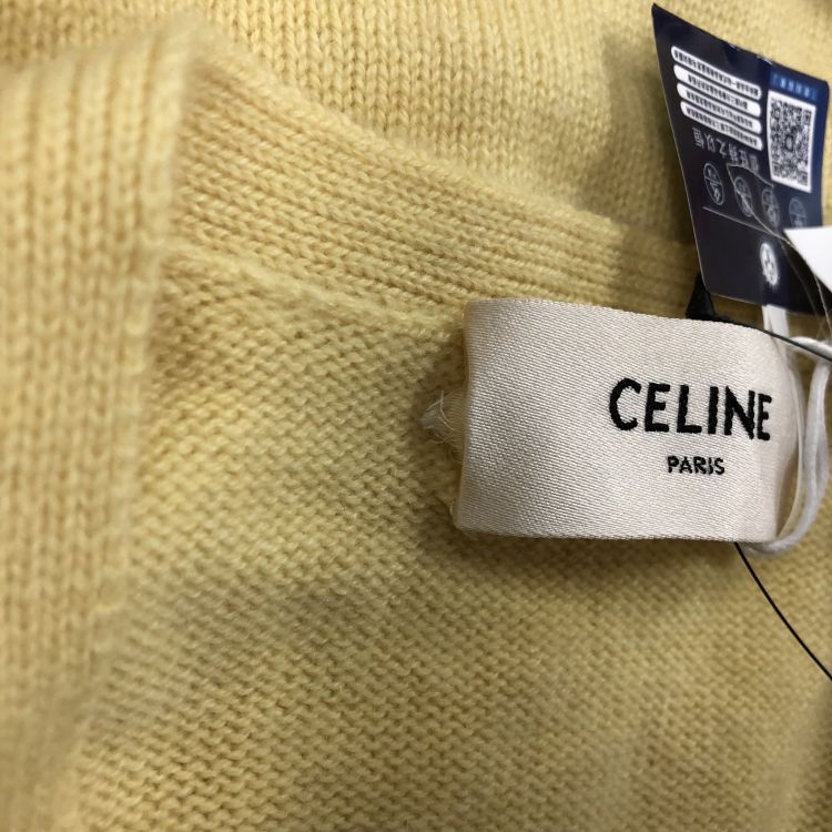 Celine Celine Yellow Cashmere Cardigan Size XS Size XS / US 0-2 / IT 36-38 - 9 Thumbnail