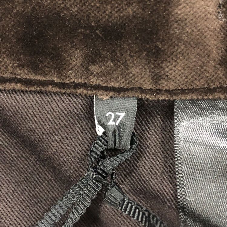 Celine Celine Triomphe Logo Velvet Pants Size 27 Size 27" / US 4 / IT 40 - 4 Thumbnail
