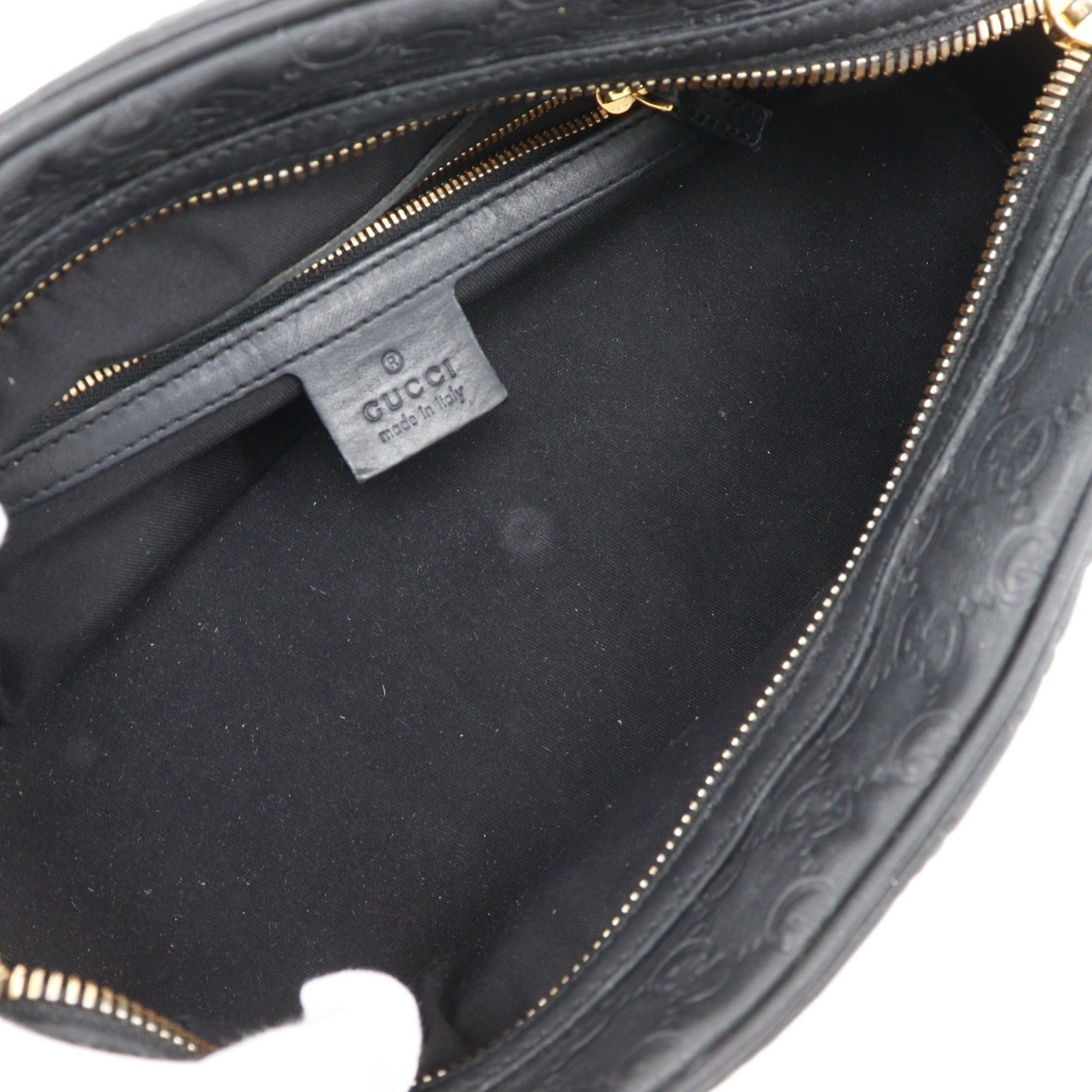 Gucci Gucci Guccissima handbag, Horsebit design, bamboo, discontinued model, embossed leather x made in Italy, 2003-2006, gold, 2-way, A5 size, women's. Size ONE SIZE - 6 Thumbnail