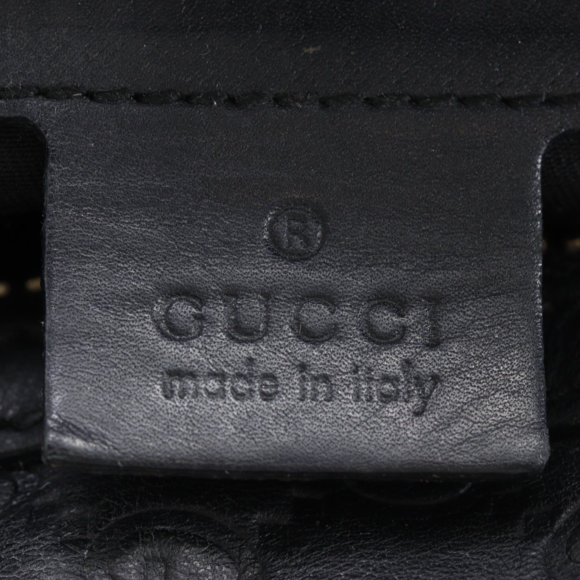 Gucci Gucci Guccissima handbag, Horsebit design, bamboo, discontinued model, embossed leather x made in Italy, 2003-2006, gold, 2-way, A5 size, women's. Size ONE SIZE - 18 Thumbnail