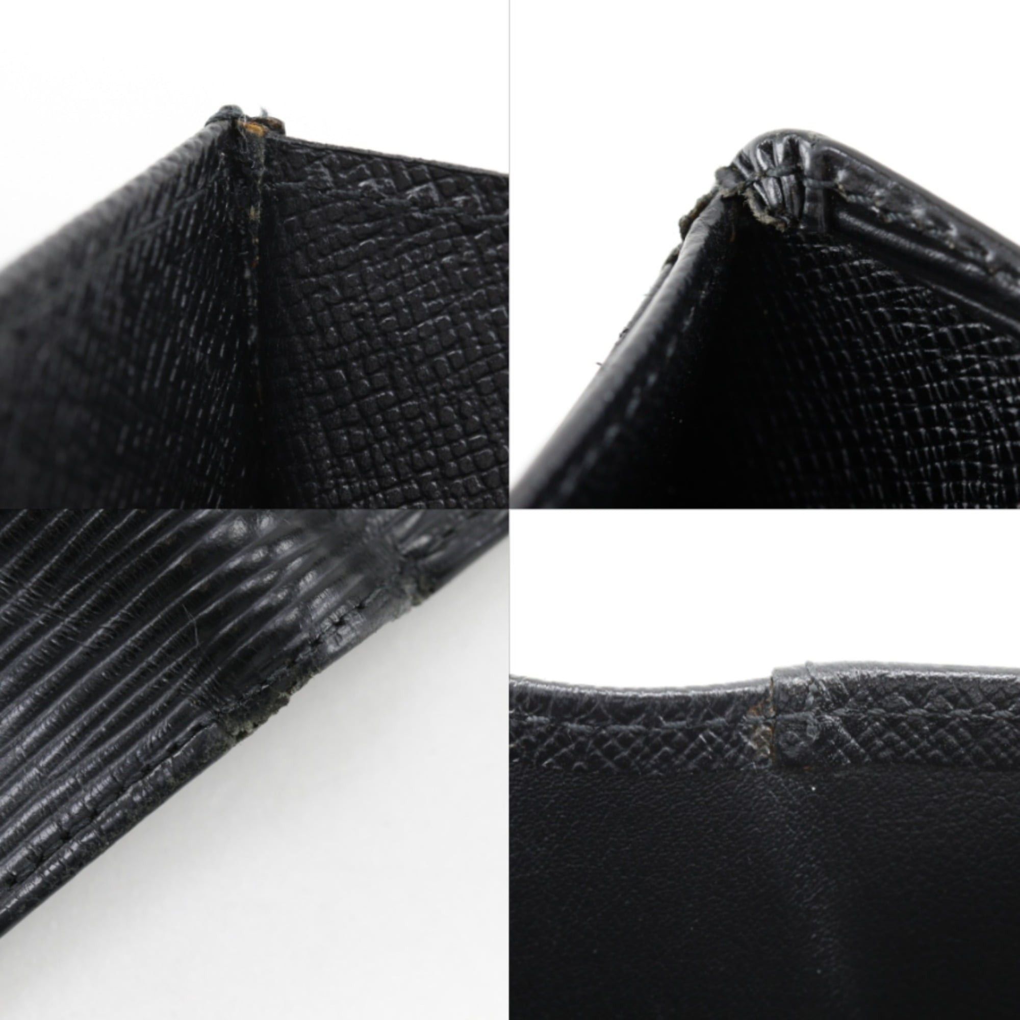 Louis Vuitton Louis Vuitton Porte-Billet Compact Bi-fold Wallet M63552 Epi Leather Noir (Black) 2003 Model MI0013 Snap Button Unisex Size ONE SIZE - 9 Thumbnail