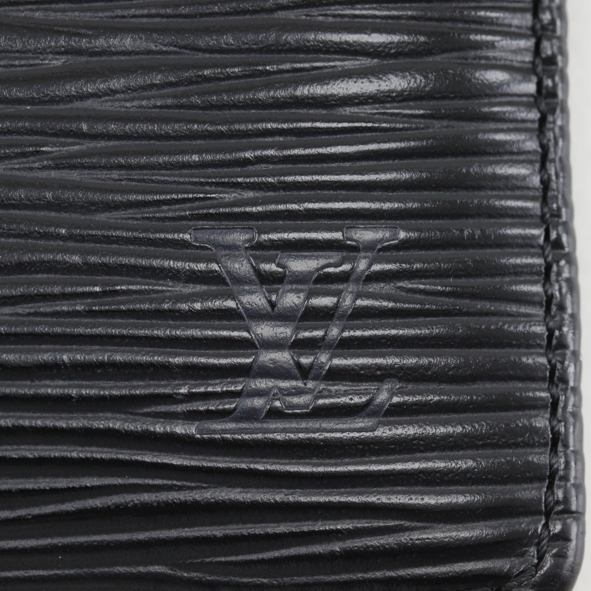 Louis Vuitton Louis Vuitton Porte-Billet Compact Bi-fold Wallet M63552 Epi Leather Noir (Black) 2003 Model MI0013 Snap Button Unisex Size ONE SIZE - 13 Thumbnail