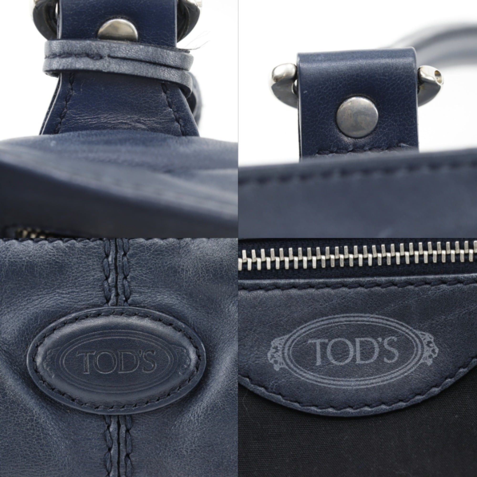 Tod's Tod's D-Bag Tote Bag, Calfskin, Navy, A4 Size, Women's Size ONE SIZE - 10 Thumbnail