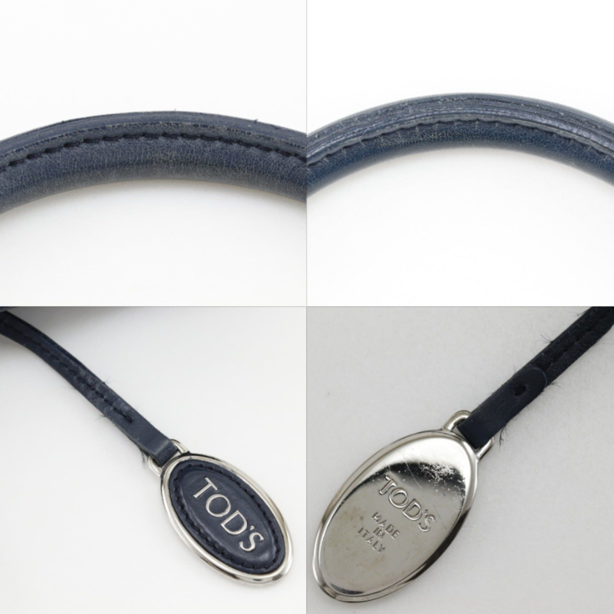 Tod's Tod's D-Bag Tote Bag, Calfskin, Navy, A4 Size, Women's Size ONE SIZE - 18 Thumbnail