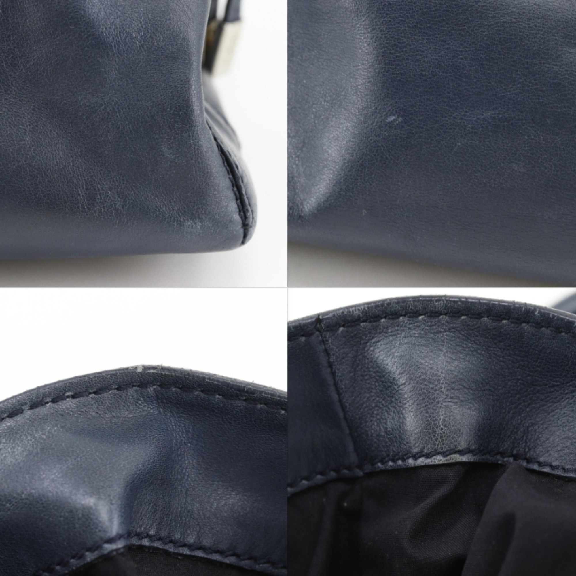 Tod's Tod's D-Bag Tote Bag, Calfskin, Navy, A4 Size, Women's Size ONE SIZE - 8 Thumbnail