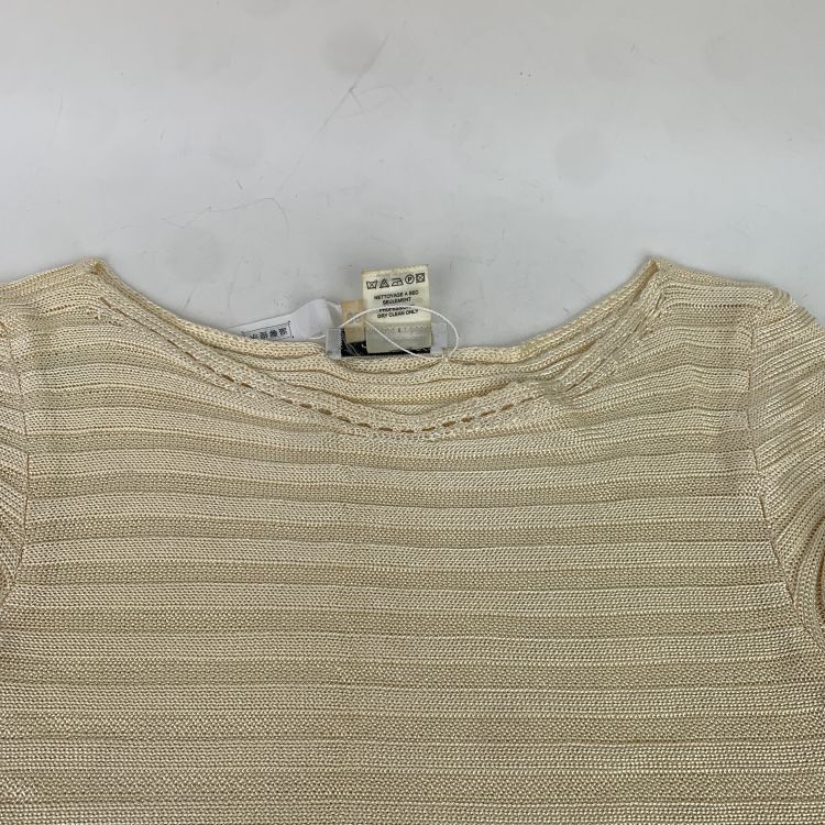 Celine Celine Ribbed Short Sleeve Top Size 36 Size XS / US 0-2 / IT 36-38 - 5 Thumbnail