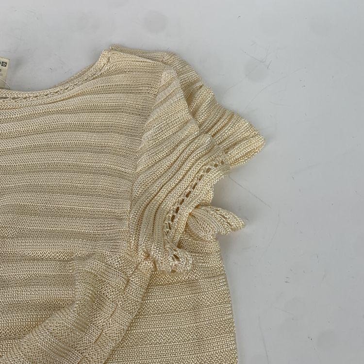 Celine Celine Ribbed Short Sleeve Top Size 36 Size XS / US 0-2 / IT 36-38 - 6 Thumbnail