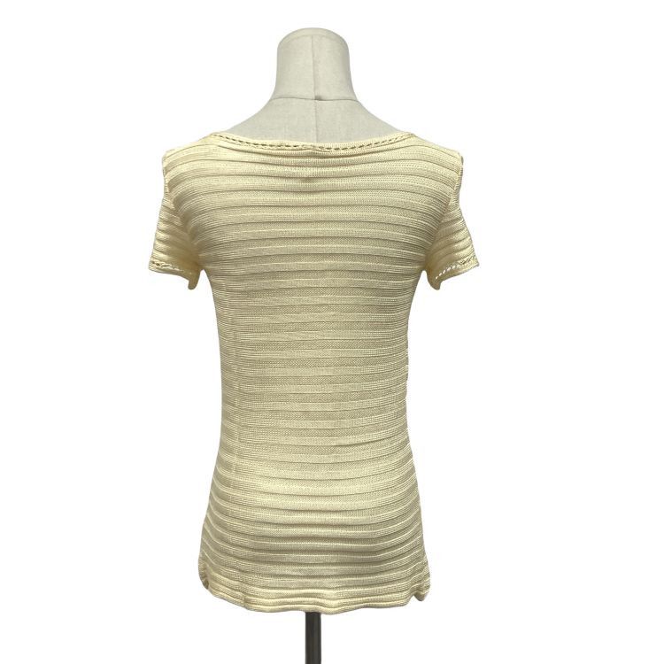 Celine Celine Ribbed Short Sleeve Top Size 36 Size XS / US 0-2 / IT 36-38 - 2 Thumbnail