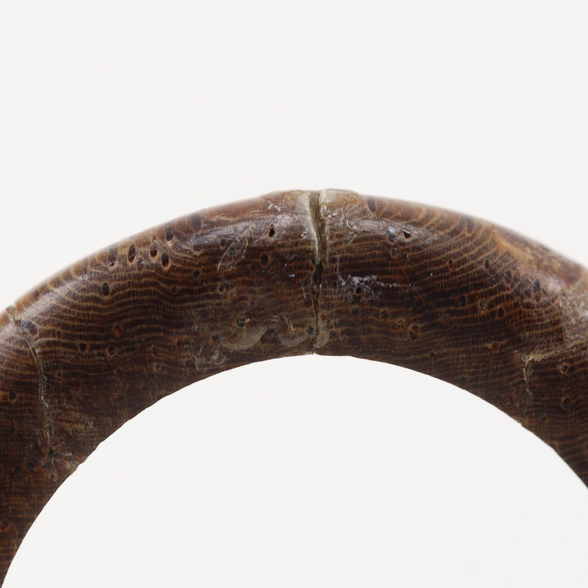 Hermes Hermes Sellier Ring, Size 13, Wood x Gold Plated, Brown, Approx. 5.4g, Women's Size ONE SIZE - 5 Thumbnail