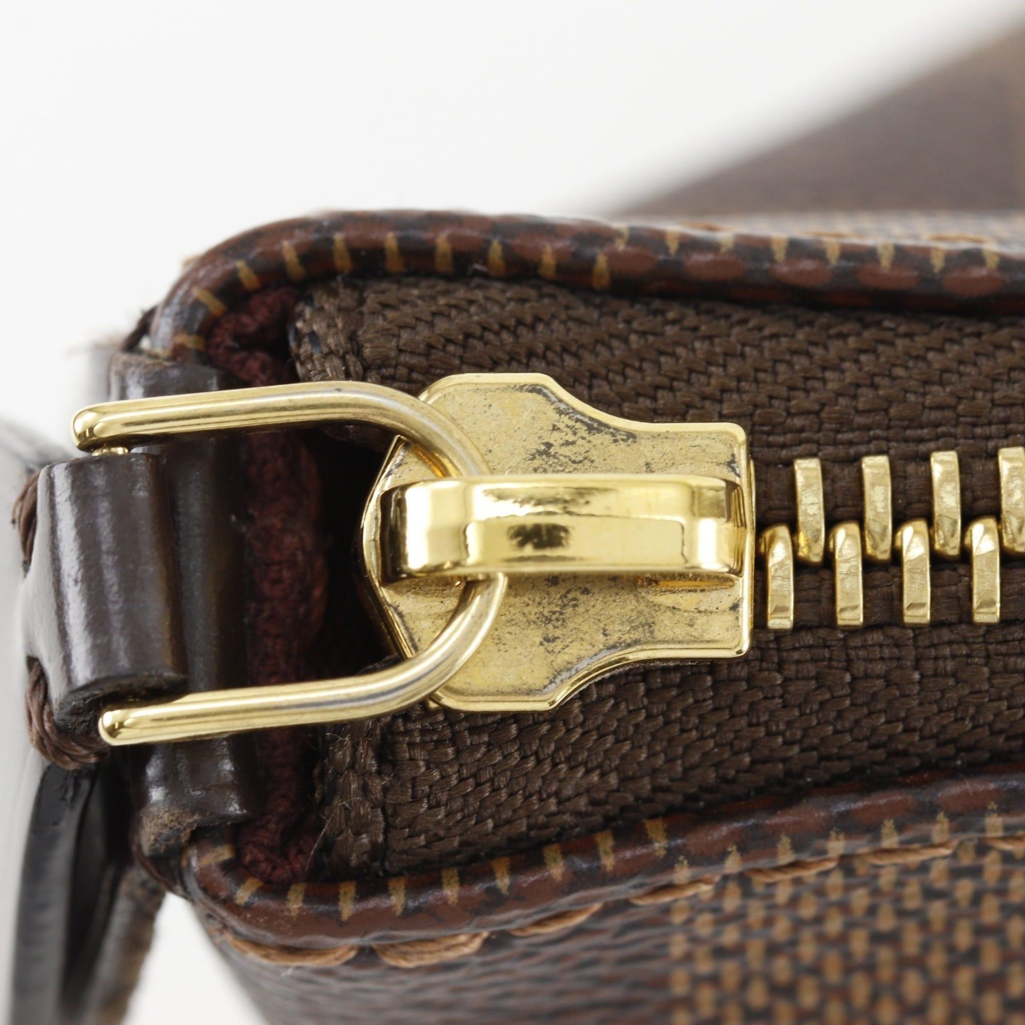 Louis Vuitton Louis Vuitton Jena PM Tote Bag N41012 Damier Canvas Brown FL0159 A4 Women's Size ONE SIZE - 9 Thumbnail