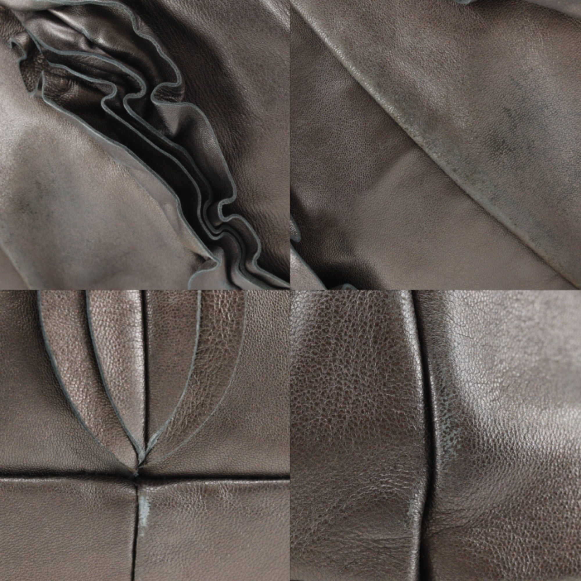 Prada Prada Frill Tote Bag BR3987 Leather Brown A4 Snap Button Women's Size ONE SIZE - 11 Thumbnail